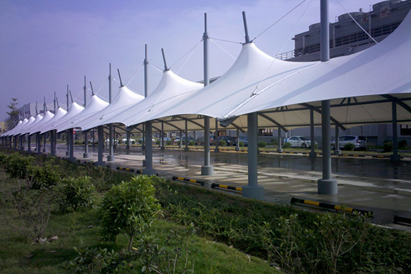 膜結構遮陽罩棚