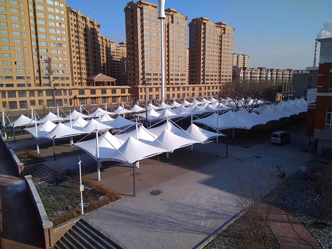 膜結構車棚充電樁 膜結構車棚充電樁