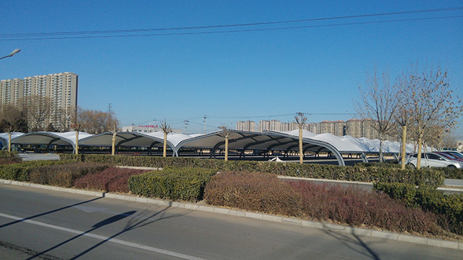 膜結構車棚充電樁 膜結構車棚充電樁