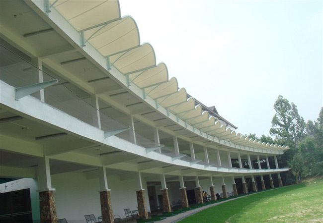 膜結構高爾夫打臺 膜結構高爾夫打臺